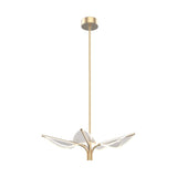 Alora Lighting PD321105NB Flora LED Pendant Ceiling Light Brass Finish