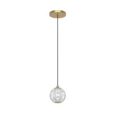 Alora Lighting PD321201NB LED Marni Pendant Ceiling Light Brass Finish