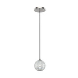 Alora Lighting PD321201PN LED Marni Pendant Ceiling Light Polished Nickel Finish