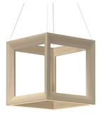 Kuzco Lighting PD32901-WK 12 inch Morina Contemporary LED Pendant Ceiling Light, White Oak Finish