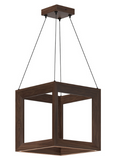 Kuzco Lighting PD32901-WT 12 inch Morina Contemporary LED Pendant Ceiling Light, Walnut Finish