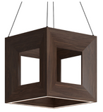 Kuzco Lighting PD32912-WT 12 inch Morina Deep Modern LED Pendant Ceiling Light, Walnut Finish