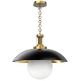 Alora Lighting PD351401BKGD LED Oviatt Pendant Ceiling Light Black Finish