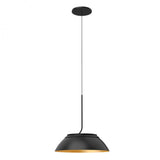 Kuzco Lighting PD51212-BK/GD LED 12 Inch Magellan Pendant Ceiling Light Black and Gold Finish