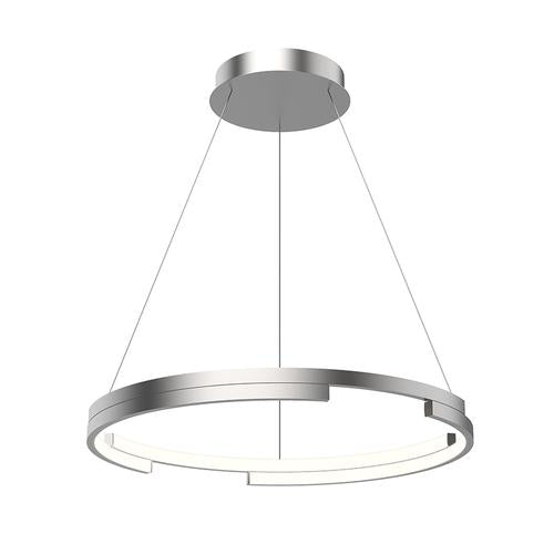 Kuzco Lighting PD52724-BN LED Anello Minor 24 Inch Pendant Ceiling Light Brushed Nickel Finish