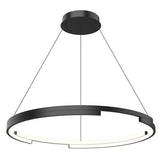 Kuzco Lighting PD52732-BK LED Anello Minor 32 Inch Pendant Ceiling Light Black Finish