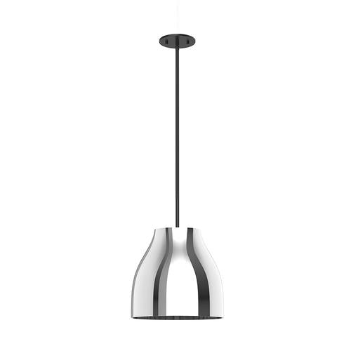 Kuzco Lighting PD62012-BK/CH LED Trinity 11 Inch Pendant Ceiling Light Black and Chrome Finish