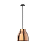 Kuzco Lighting PD62012-BK/CP LED Trinity 11 Inch Pendant Ceiling Light Black and Copper Finish