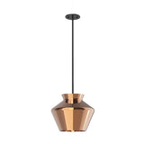 Kuzco Lighting PD62013-BK/CP LED Trinity 13 Inch Pendant Ceiling Light Black and Copper Finish