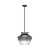 Kuzco Lighting PD62013-BK/SM LED Trinity 13 Inch Pendant Ceiling Light Black and Smoked Finish