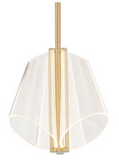 Kuzco Lighting PD62511-BG/LG Mulberry Mini Modern LED Pendant Ceiling Light Guide, Brushed Gold Finish