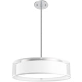 Kuzco Lighting PD7916-WOR LED Dalton 16 Inch Pendant Ceiling Light White Finish