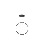 Kuzco Lighting PD82524-BK LED 24 Inch Cirque Pendant Ceiling Light Black Finish