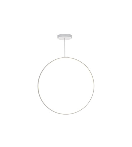 Kuzco Lighting PD82536-WH LED 36 Inch Cirque Pendant Ceiling Light White Finish