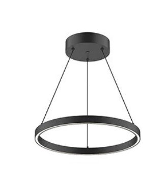 Kuzco Lighting PD87118-BK LED 39W Cerchio Pendant Ceiling Light 3000K Black Finish