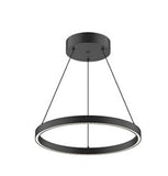 Kuzco Lighting PD87118-BK LED 39W Cerchio Pendant Ceiling Light 3000K Black Finish