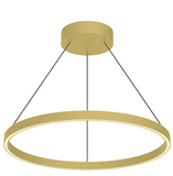 Kuzco Lighting PD87124-BG 24 inch Cerchio Modern LED Pendant Ceiling Light, Brushed Gold Finish