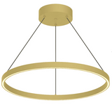 Kuzco Lighting PD87132-BG 32 inch Cerchio Modern LED Pendant Ceiling Light, Brushed Gold Finish