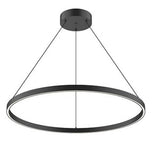 Kuzco Lighting PD87132-BK LED 65W Cerchio Pendant Ceiling Light 3000K Black Finish