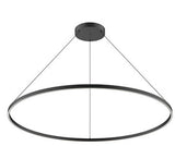 Kuzco Lighting PD87160-BK LED 128W Cerchio Pendant Ceiling Light 3000K Black Finish