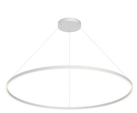 Kuzco Lighting PD87160-WH LED 128W Cerchio Pendant Ceiling Light 3000K White Finish