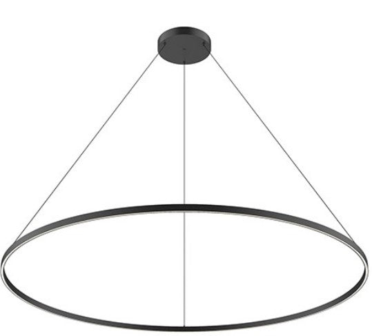 Kuzco Lighting PD87172-BK LED 162W Cerchio Pendant Ceiling Light 3000K Black Finish