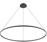 Kuzco Lighting PD87172-BK LED 162W Cerchio Pendant Ceiling Light 3000K Black Finish