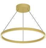 Kuzco Lighting PD87724-BG 24 inch Cerchio Modern Hanging LED Pendant Ceiling Light,  Brushed Gold Finish