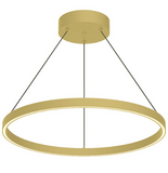 Kuzco Lighting PD87732-BG 32 inch Cerchio Modern Hanging LED Pendant Ceiling Light, Brushed Gold Finish