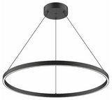 Kuzco Lighting PD87736-BK 36 inch Cerchio Modern Hanging LED Pendant Ceiling Light, Black Finish