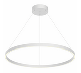 Kuzco Lighting PD87736-WH 36 inch Cerchio Modern Hanging LED Pendant Ceiling Light, White Finish