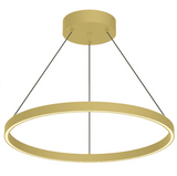 Kuzco Lighting PD87736-BG 36 inch Cerchio Modern Hanging LED Pendant Ceiling Light, Brushed Gold Finish