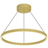 Kuzco Lighting PD87748-BG 48 inch Cerchio Modern Hanging LED Pendant Ceiling Light, Brushed Gold Finish