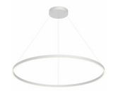 Kuzco Lighting PD87748-WH 48 inch Cerchio Modern Hanging LED Pendant Ceiling Light, White Finish