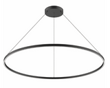 Kuzco Lighting PD87760-BK 59 inch Cerchio Modern Hanging LED Pendant Ceiling Light, Black Finish