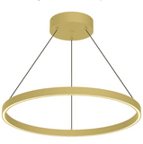 Kuzco Lighting PD87772-BG 71 inch Cerchio Modern Hanging LED Pendant Ceiling Light, Brushed Gold Finish