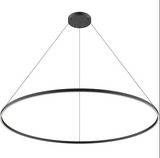 Kuzco Lighting PD87772-BK 71 inch Cerchio Modern Hanging LED Pendant Ceiling Light, Black Finish