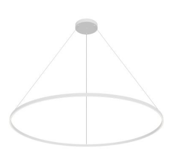 Kuzco Lighting PD87772-WH 71 inch Cerchio Modern Hanging LED Pendant Ceiling Light, White Finish