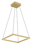 Kuzco Lighting PD88118-BG 18 inch Piazza Modern Hanging LED Down Pendant Ceiling Light, Brushed Gold Finish