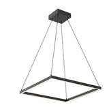 Kuzco Lighting PD88124-BK LED 52W Piazza Pendant Ceiling Light 3000K Black Finish