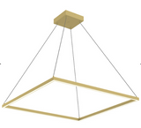 Kuzco Lighting PD88148-BG 47.3 inch Piazza Modern Hanging LED Down Pendant Ceiling Light, Brushed Gold Finish