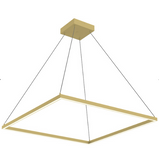 Kuzco Lighting PD88160-BG 59 inch Piazza Modern Hanging LED Down Pendant Ceiling Light, Brushed Gold Finish