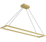 Kuzco Lighting PD88548-BG 47 inch Piazza Linear Modern Hanging LED Down Pendant Ceiling Light, Brushed Gold Finish