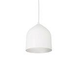 Kuzco Lighting PD9108-WH/SV LED Helena Mini Pendant Light 120V White with Silver Finish