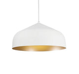 Kuzco Lighting PD9117-WH/GD LED Helena Mini Pendant Light 120V White with Gold Finish