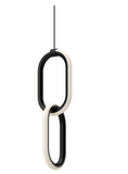 Kuzco Lighting PD92615-BK 5 inch Airen Modern Hanging LED Down Pendant Ceiling Light, Black Finish