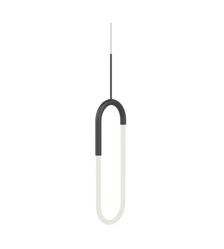 Kuzco Lighting PD95108-BK LED 8 Inch Huron Pendant Ceiling Light Black Finish