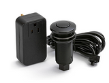 Lew Electric PDAS-BK Garbage Disposal Push Down Air Switch, Black Finish