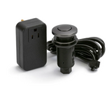 Lew Electric PDAS-BS  Garbage Disposal Push Down Air Switch, Black Stainless Finish