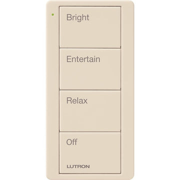 Lutron PJ2-4B-GLA-P03 Lutron Pico Wireless Control - 4 Button Any Room Scene - Light Almond